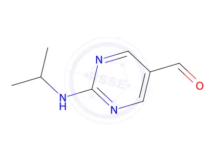Chemical structure of 2-(Isopropylamino)pyrimidine-5-carbaldehyde