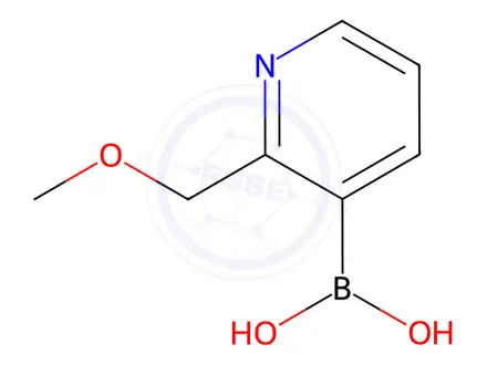 Chemical structure of (2-(methoxymethyl)pyridin-3-yl)boronic acid