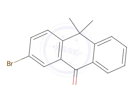Chemical structure of 2-bromo-10,10-dimethylanthrone