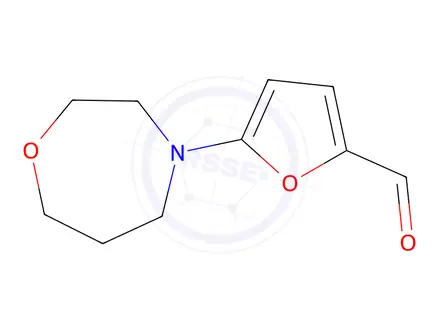 Chemical structure of 5-(1,4-Oxazepan-4-yl)furan-2-carbaldehyde