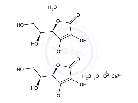Chemical structure of Calcium Ascorbate Dihydrate