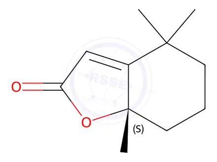 Chemical structure of (S)-4,4,7A-Trimethyl-5,6,7,7A-tetrahydrobenzofuran-2(4H)-one