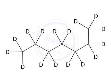 Chemical structure of Heptane-[D16]
