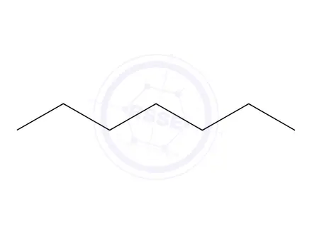 Chemical structure of n-Heptane