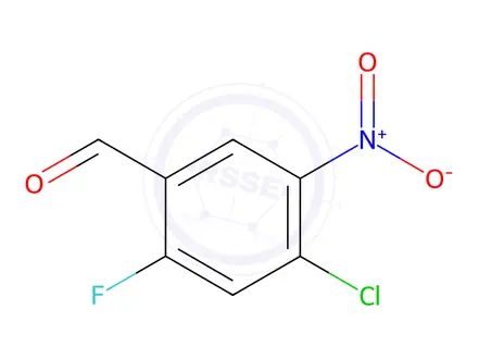 Chemical structure of 4-Chloro-2-fluoro-5-nitro-benzaldehyde