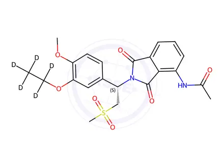 Chemical structure of (S)-Apremilast D5