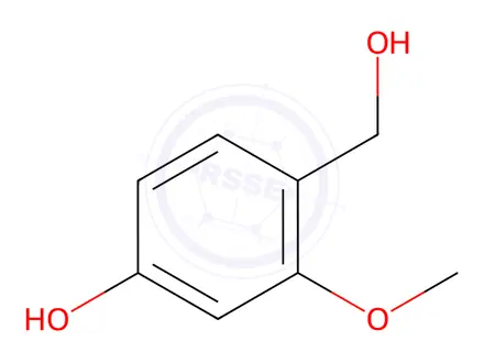 Chemical structure of 4-Hydroxy-2-methoxybenzyl alcohol