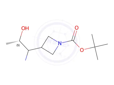 Chemical structure of Tert-butyl 3-((2S)-1-amino-2-hydroxypropyl)azetidine-1-carboxylate