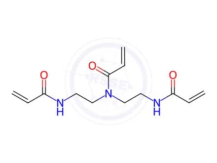 Chemical structure of N,N-Bis(2-acrylamidoethyl)acrylamide