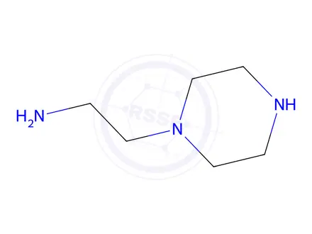Chemical structure of Boric acid (H3BO3), reaction products with 1-piperazineethanamine