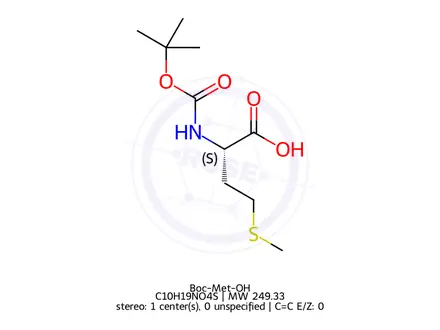 Chemical structure of Boc-Met-OH
