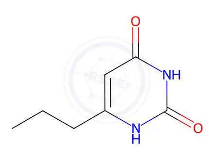 Chemical structure of Propylthiouracil