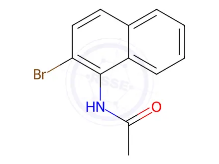 Chemical structure of N-(2-bromonaphthalen-1-yl)acetamide