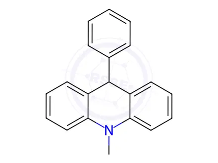 Chemical structure of Acridine, 9,10-dihydro-10-methyl-9-phenyl-