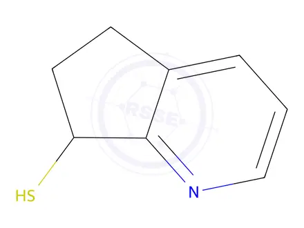 Chemical structure of 5H-Cyclopenta[b]pyridine-7-thiol,6,7-dihydro-(9CI)
