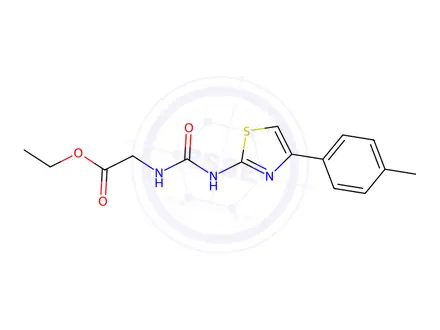 Chemical structure of Ethyl 2-({[4-(4-methylphenyl)-1,3-thiazol-2-yl]carbamoyl}amino)acetate