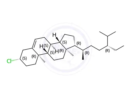 Chemical structure of 3-chlorostigmast-5-ene