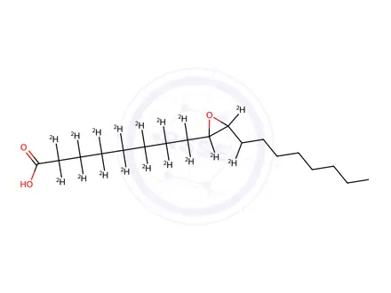 Chemical structure of 9,10-Epoxystearic Acid-d17