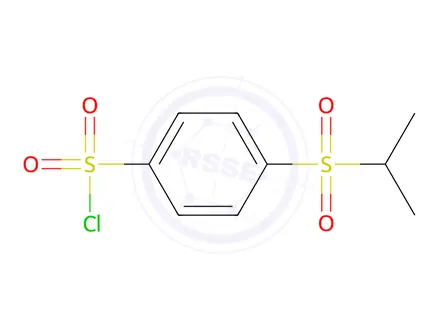 Chemical structure of 4-(Isopropylsulfonyl)benzene-1-sulfonyl chloride