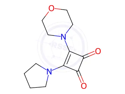 Chemical structure of 3-MORPHOLINO-4-TETRAHYDRO-1H-PYRROL-1-YLCYCLOBUT-3-ENE-1,2-DIONE