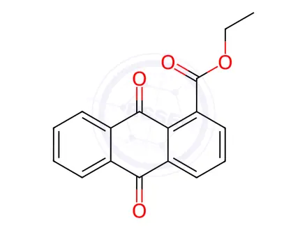 Chemical structure of Ethyl 9,10-dioxo-9,10-dihydroanthracene-1-carboxylate