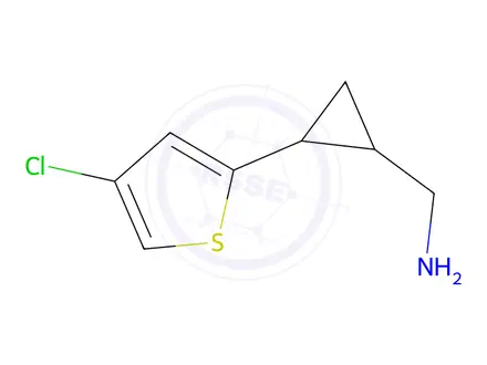Chemical structure of (2-(4-Chlorothiophen-2-yl)cyclopropyl)methanamine