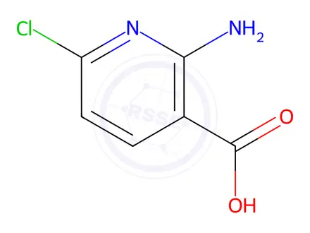 Chemical structure of 2-Amino-6-chloronicotinic Acid
