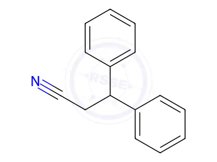 Chemical structure of 3,​3-​Diphenylpropionitril​e