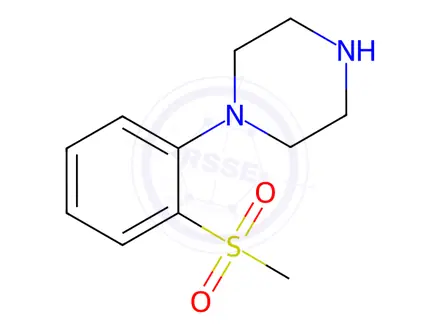 Chemical structure of 1-[2-(Methylsulphonyl)phenyl]piperazine
