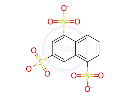 Chemical structure of 1,3,5-Naphthalenetrisulfonic acid trisodium salt