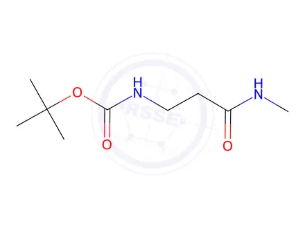Chemical structure of Carbamic acid, [3-(methylamino)-3-oxopropyl]-, 1,1-dimethylethyl ester (9CI)