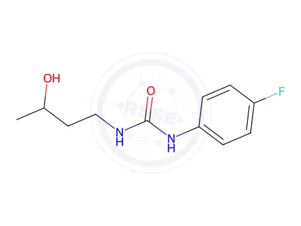 Chemical structure of 1-(4-Fluorophenyl)-3-(3-hydroxybutyl)urea