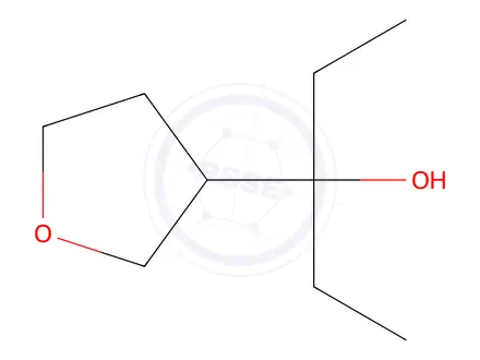 Chemical structure of 3-(oxolan-3-yl)pentan-3-ol