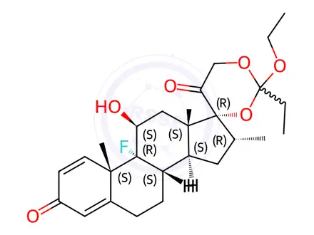 Chemical structure of Dexamethasone 17α,21-Ethylorthopropionate