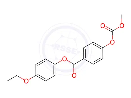 Chemical structure of METHYL 4-(4'-ETHOXYPHENOXYCARBONYL)PHENYL CARBONATE