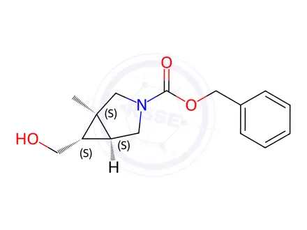 Chemical structure of benzyl rel-(1S,5S,6S)-6-(hydroxymethyl)-1-methyl-3-azabicyclo[3.1.0]hexane-3-carboxylate