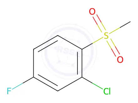 Chemical structure of Benzene, 2-chloro-4-fluoro-1-(methylsulfonyl)-