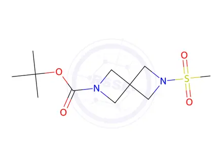 Chemical structure of Tert-butyl 6-(methylsulfonyl)-2,6-diazaspiro[3.3]Heptane-2-carboxylate