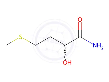 Chemical structure of 2-hydroxy-4-(methylthio)butanamide