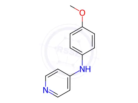 Chemical structure of N-(4-Methoxyphenyl)pyridin-4-amine