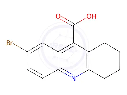 Chemical structure of 7-Bromo-1,2,3,4-tetrahydroacridine-9-carboxylic acid