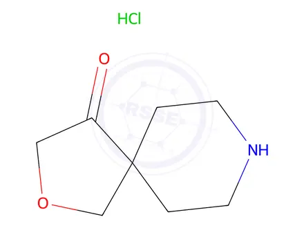 Chemical structure of 2-Oxa-8-azaspiro[4.5]decan-4-onehydrochloride