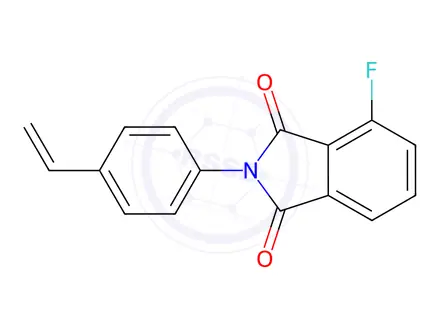 Chemical structure of 4-Fluoro-2-(4-vinylphenyl)isoindoline-1,3-dione