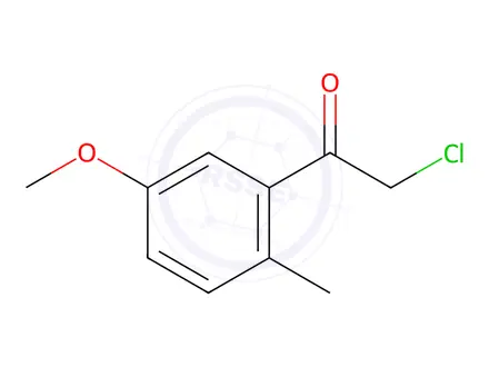 Chemical structure of Acetophenone, 2-chloro-5-methoxy-2-methyl-(6CI)