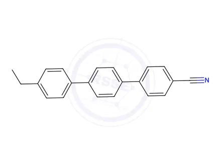 Chemical structure of 4-CYANO-4'-ETHYL-P,P-TERPHENYL