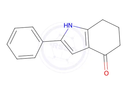 Chemical structure of 2-Phenyl-1,5,6,7-tetrahydro-4H-indol-4-one