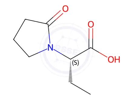 Chemical structure of (S)-Levetiracetam EP Impurity A