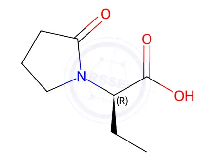 Chemical structure of (R)-Levetiracetam EP Impurity A