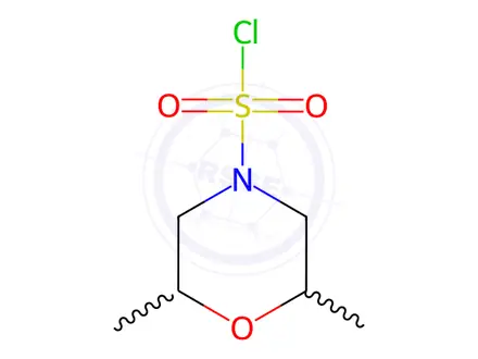 Chemical structure of 2,6-Dimethylmorpholine-4-sulfonyl chloride