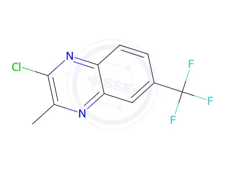Chemical structure of 2-Chloro-6-(trifluoromethyl)-3-methylquinoxaline
